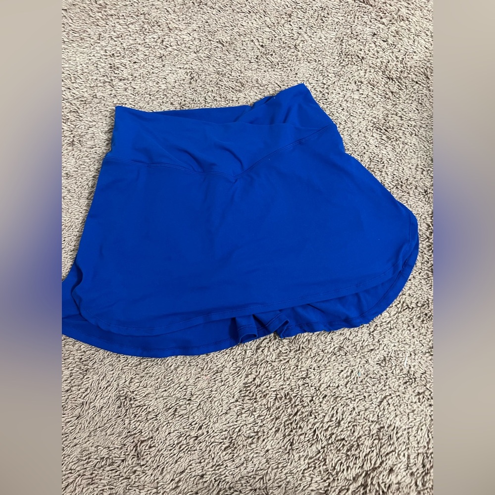 blue athletic skirt